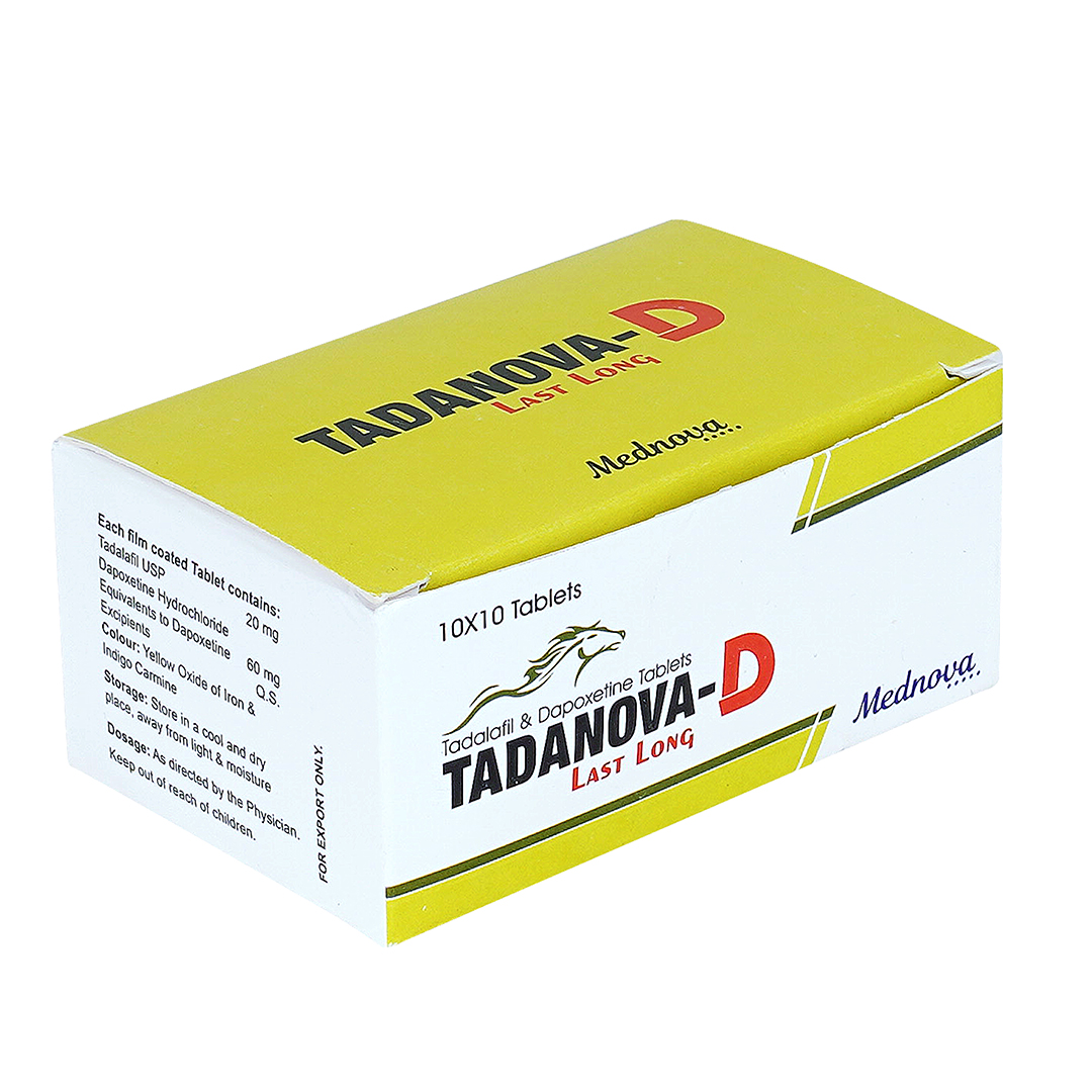 Tadanova D Tablets Box (Left Side View)
